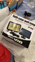 Solar-Light Motion-Sensor Waterproof Outdoor 150 LED PIR with 4m-Wire