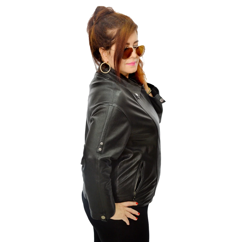 Zoramotti,Leather Jacket,Genuine Leather,Lambskin,Classic,quality,Natural Leather,Keeps,Warm
