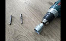 Juego de llaves de vástago hexagonal para taladro eléctrico, 3 uds., taladro para enchufes, adaptador de extensión de broca, 1/4, 3/8, 1/2