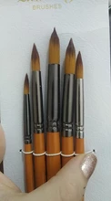 5 artista acuarela pinceles para pintar pincel acrílico plana y Punta Kit de pintura Gouache acrílico pincel para pintar arte suministros dibujar