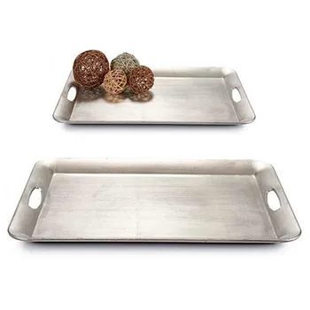 

Large plastic tray Silver