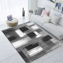 Else черный серый белый акварельный Nordec абстрактный 3d принт Нескользящая микрофибра для гостиной современный ковер моющийся коврик