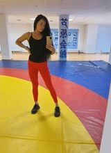 Mujer Yoga pantalones de cintura alta, gimnasio entrenamiento vientre Control Fitness Leggings deportivos Running mallas de elevación de glúteos