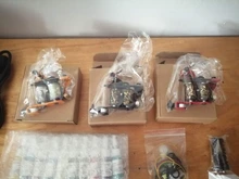 Kit completo de máquinas de tatuaje, pistola de tinta negra, fuente de alimentación, agarres, herramientas de arte corporal, conjunto de tatuaje, maquillaje permanente