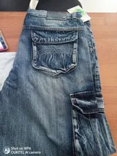 Pantalones vaqueros rectos de estilo japonés para hombre, Jeans holgados de motorista con bolsillos laterales, color azul holgado, nuevo, 2021