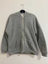 Sudadera de lana de oveja de imitación para mujer, de color sólido, holgada coreana, tops de Cremallera gruesa de terciopelo, Sudadera con capucha, novedad de otoño e invierno de 2020