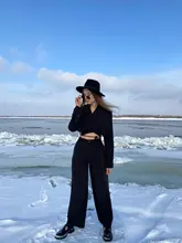 Pants-Set Suits Short-Coat Two-Piece-Set Office Korean Women Crop-Top Streetwear Summer