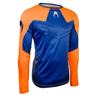 

Unisex IKARUS adult sport T-shirt in orange and blue, original from HO SOCCER, long sleeve
