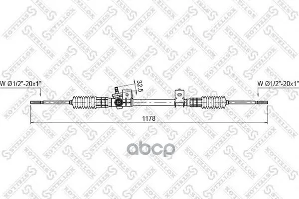 00-35030-Sx_рейка Рулевая Механическая! С Рул. Тягами Ford Fiest
