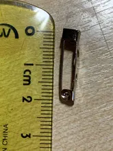 10-50 Uds broche de Metal de Base pines 15/20/25/30/35mm pines atrás de Color plata de broche Pin de accesorios de la joyería