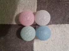 Garland-Lights String Fairy-Lights-Decoration Cotton-Ball Xmas Wedding-Party Holiday