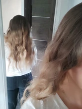 GEMMA-pelucas de cabello largo ondulado para mujeres negras, pelo sintético de parte media, para fiesta diaria, Cosplay, resistente al calor
