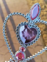 Juego de 2 unidades de accesorios para Cosplay de princesa Elsa, Tiaras y varita mágica para niña, accesorios para el cabello para niña