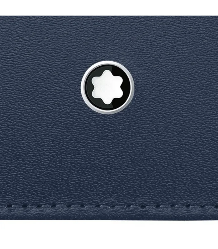 MONTBLANC чехол кредитной держатель для карт 6 отсеков MEISTERSTUCK синий 114557