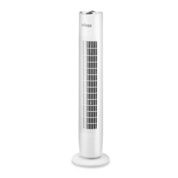

Ufesa TW1100-Tower fan, 45 W, 3 velocities, Timer de 2 hours, swing Left/right. Carry handle