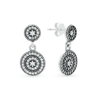 

Silver earrings with cubic zirconia sunlight sample 925