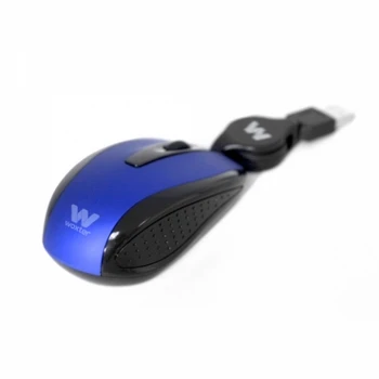 

Woxter Netmouse V 120 Blue - Ratón para PC, Cable Retráctil