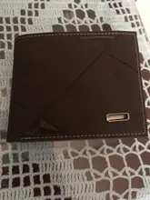 Billetera de cuero de negocios para Hombre, Billetera de marca de lujo, monedero delgado para Hombre, Billetera delgada para tarjetas de crédito, Portafoglio