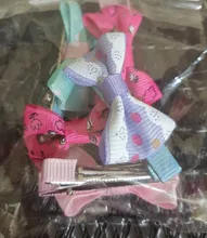 ¡Al azar! 5 uds./lote de pinzas para el pelo de mariposa para mascotas, artículos para el cuidado del cabello, horquillas con Lazo de algodón sólido Floral, pasador de pelo perfecto para perros y gatos
