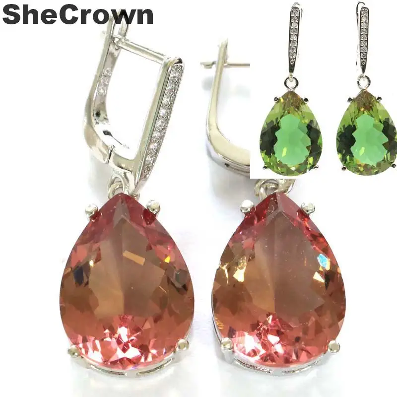 Polished Shiny Color Changing Alexandrite Topaz Zultanite Silver Pendant Earrings For Sister silver pendant
