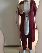 Conjunto de Camisetas largas musulmanas para mujer, pantalones musulmanes, Dubai Abaya 2020, Ramadán, ropa para rezar, conjunto de 3 piezas