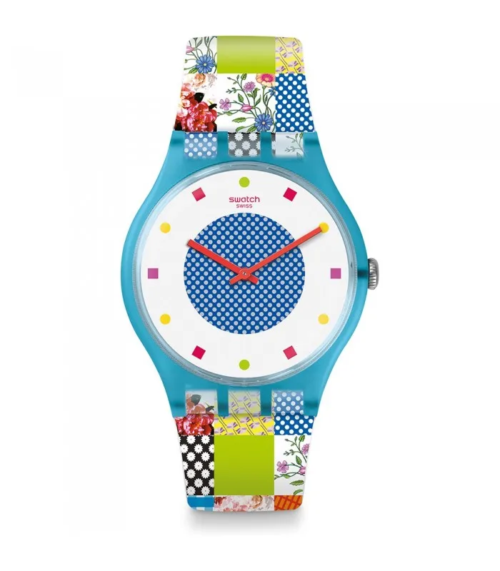 Часы swatch ORIGINALS NEW GENT 41 мм стеганые TIME SUOS108