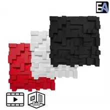 АКУСТИЧЕСКАЯ ПЕНОПОЛИСТИРОЛ ПАНЕЛЬ ECHOTON PIXELS STYROFOAM