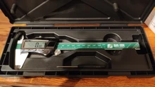 FUJIWARA-Calibrador digital de acero inoxidable Vernier, de 0 a 150mm, 1/64 fracción/MM/pulgada, LCD, resistente al agua, IP54