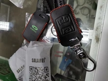 Funda de cuero con 3 botones para llave de coche, Funda de cuero colorida para Chery Tiggo llegada, funda de llave a distancia inteligente, accesorios para Interior de coche