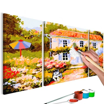 

DIY picture-country house-80x50 cm