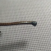 Cordón de cuero auténtico para pulsera, cordón redondo de 5 metros de Color Natural para collar, joyería, 1/1, 5, 2 y 3mm de diámetro