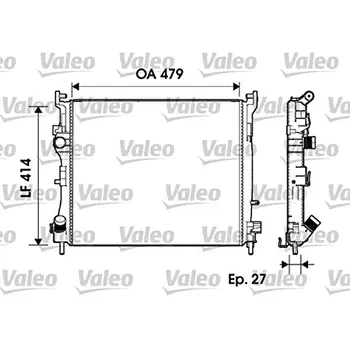 

Radiator RE.CLIO II 1.5DCI + AC 01/04->732960VALEO