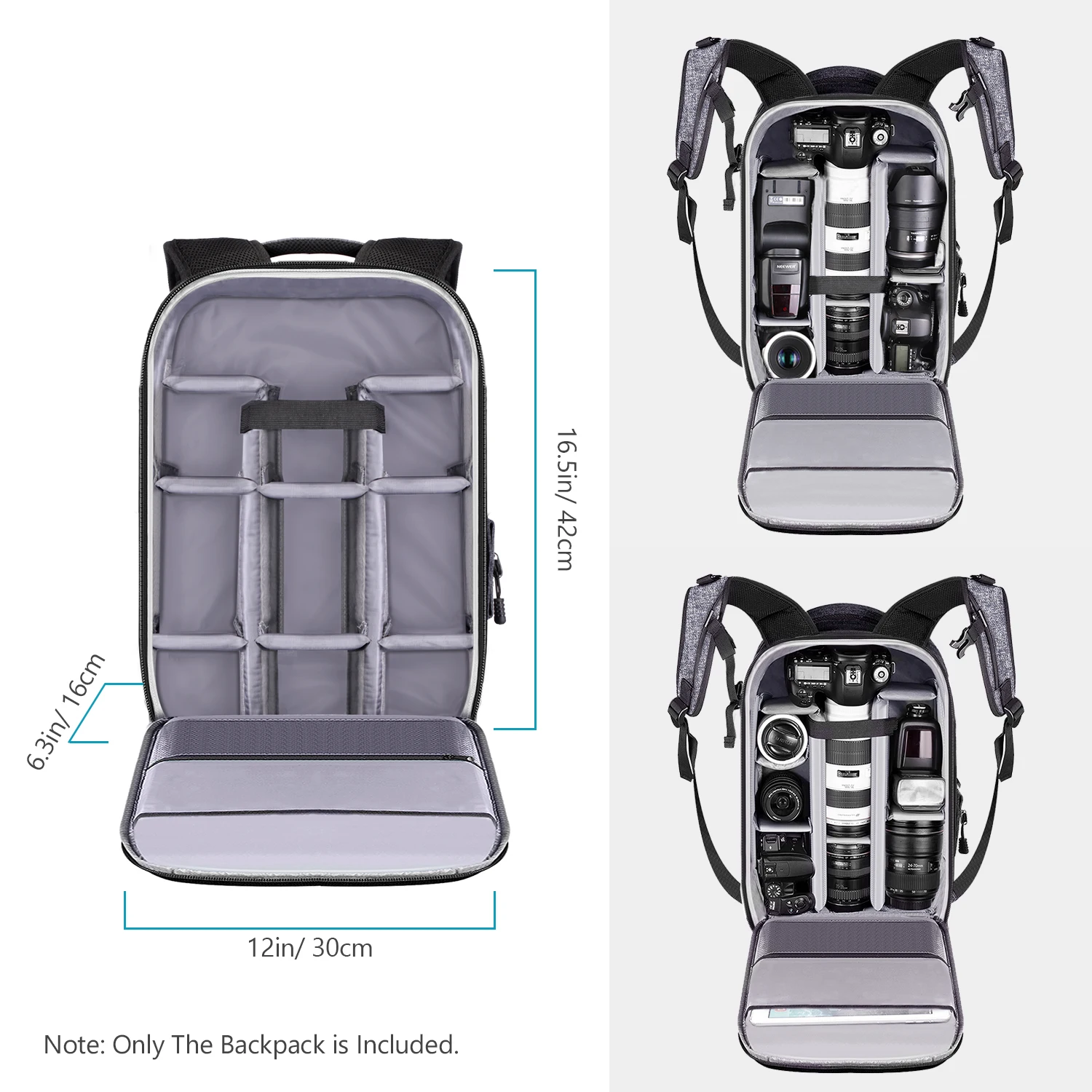 Neewer Camera Backpack Съемный мягкий чехол для камеры зеркальных камер беззеркальных