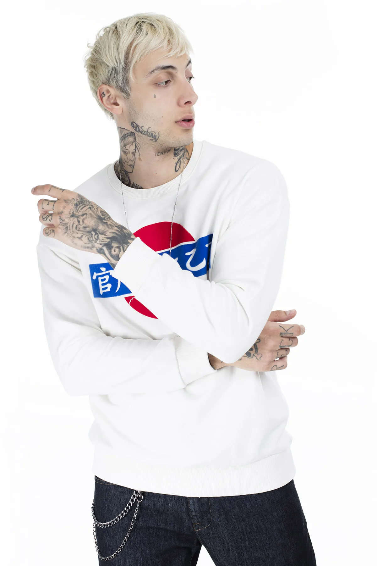 Breezy Печатный велосипедный воротник пот мужской пот 02010057 - Цвет: Ecru