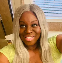 SOKU-peluca con malla frontal para mujer afroamericana, cabellera sintética con malla frontal, Color Ondulado Natural, parte media larga, estilo moderno, fibra resistente al calor