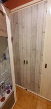 Furniture Stickers Decor Contact-Paper Wall-Cover Self-Adhesive Gray Haohome Peel Wood