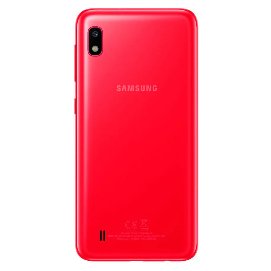 Samsung Galaxy A10 A105F-DS, 4G LTE, 6,2 дюймов, 2 Гб ОЗУ, 32 Гб ПЗУ, четыре ядра, Android 9,0, МП камера, две sim-карты - Цвет: Red