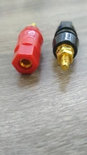 1 par (negro + rojo) de terminales Rojo Negro amplificador de conector Terminal de encuadernación conector tipo Banana para altavoz Jack adaptador de enchufe