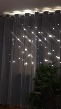 Princess Curtains Cloth Tulle Bedroom Stars Living-Room Korean Double-Pink for Hollow