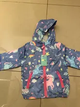 Spring Jacket Windbreaker Hooded-Unicorn Girls Coats Outerwear Kids Rainbow-Pattern Autumn