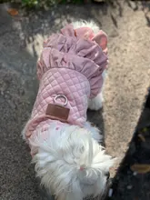 Warm Pet Dog Dress Vest Jacket For Dogs Cats Winter Chihuahua Yorkies Clothes Maltese