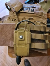 Bolsa táctica Molle 1000D para Walkie Talkie, bolsa de cintura, soporte portátil para interfono, bolsa de transporte para caza y Camping