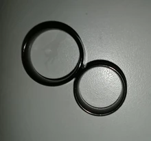 Letdiffery de acero inoxidable de Color negro cruz de jesús carta anillo de rezo de biblia anillos de dedo para los hombres 8mm joyas de amuleto