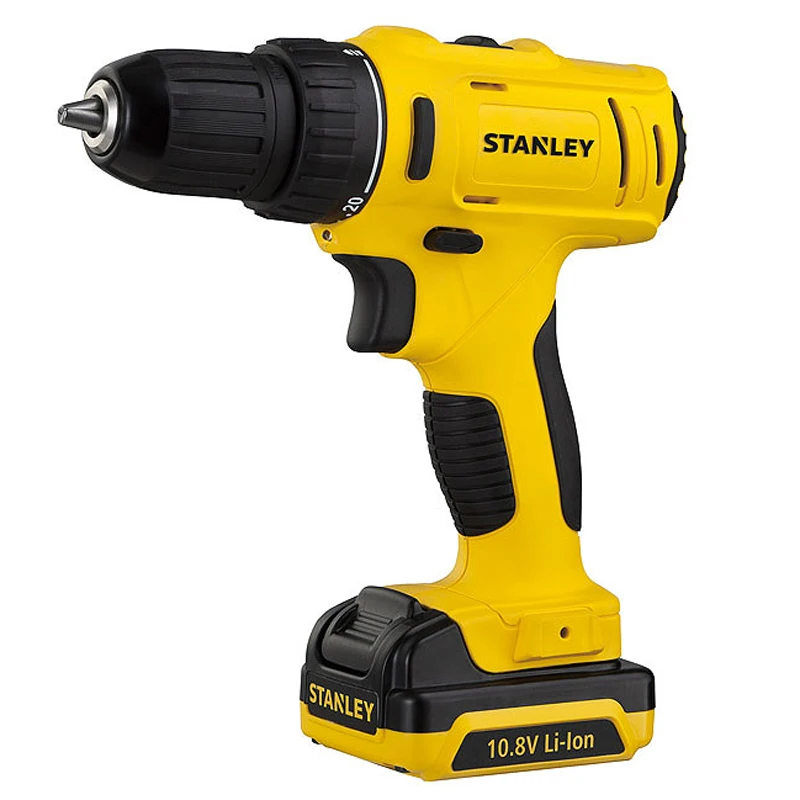 Дрель-шуруповерт аккумуляторная Stanley SCD12S2(2 Li-ion батареи 10,8 В 1,5Ач, крутящий момент до 26Нм, кейс