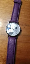 Reloj de cuarzo de cuero con dibujos animados para niños y niñas, pulsera de moda informal, reloj de pulsera