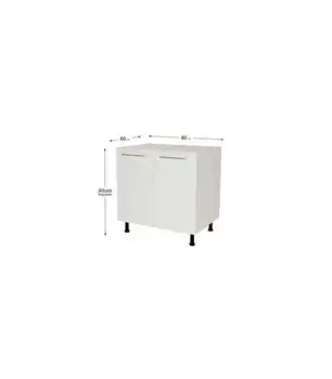 

Low 80 kitchen cabinet with 2 doors in various colors