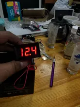 Voltímetro Digital para coche y motocicleta, voltímetro Digital de CC 4,5 V a 30V, Panel de medidor de voltaje rojo/azul/verde, 6V 12V, motocicleta electromóvil