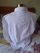 Shirt Button Formal Blouse White Tops Long-Sleeve Womens V-Neckline Blusas Office Lady