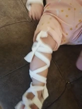 2017 marca nueva moda niños recién nacido bebé niña verano vendaje zapatos de chica venda zapatos de verano