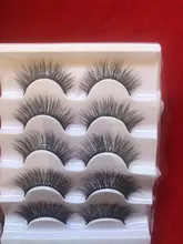Pestañas postizas de visón 3D, maquillaje natural, extensión de pestañas largas, volumen cruzado, suaves, con alas, 5 pares